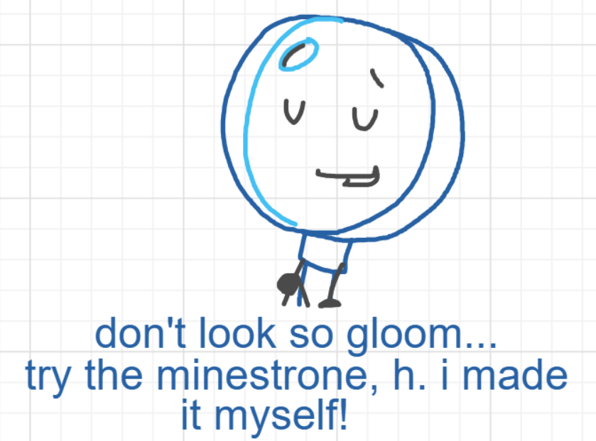 A panel from I've Been Everywhere, Man, episode nine of the Board Boards object show by Furretwalk/WalkingFurret.